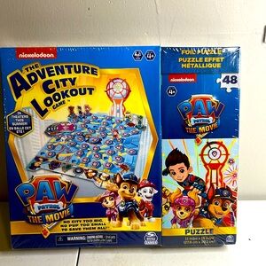 Paw Patrol Nickelodeon The Adventure City Lookout game & puzzle. New